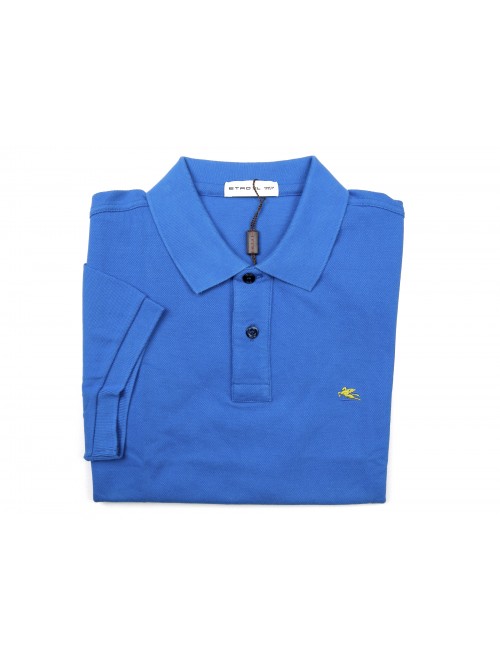 Etro Polo Uomo Mod. 1Y040 TIR 9150 VAR 202 Unita Azzurro Etro Polo Uomo Mod. 1Y040 TIR 9150 VAR 202 Unita Azzurro