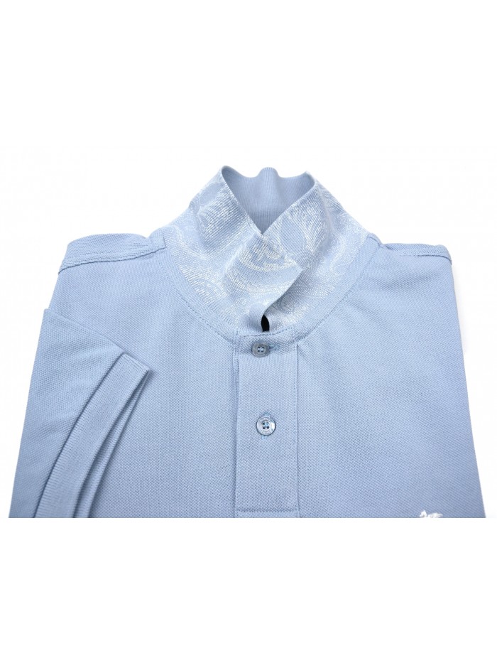 Etro Polo Uomo Mod. 1Y040 TIR 9150 VAR 256 Unita Sky