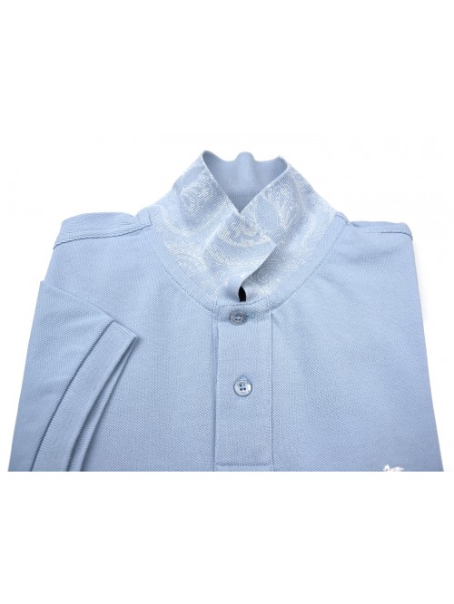 Etro Polo Uomo Mod. 1Y040 TIR 9150 VAR 256 Unita Sky