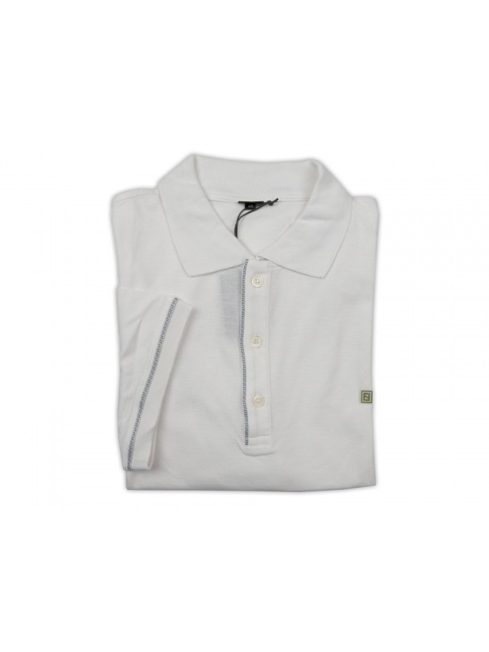 Fendi Men's Polo Mod. FXX006NN6 / VM0 White / Gray Fendi Men's Polo Mod. FXX006NN6 / VM0 White / Gray