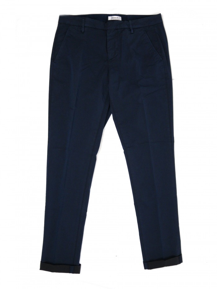 Dondup Pantaloni Uomo Mod. Gaubert UP235 CS0087U PTD COL 897 Blu