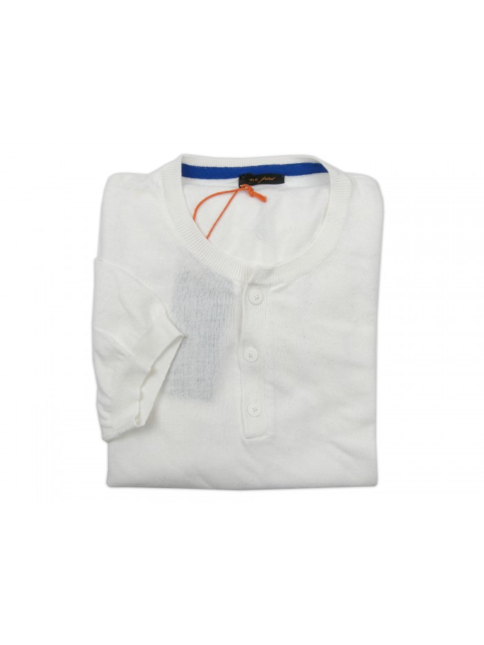 Ne Pas Serafino Man Shirt Mod. 1/904 M / M Plain White Ne Pas Serafino Man Shirt Mod. 1/904 M / M Plain White