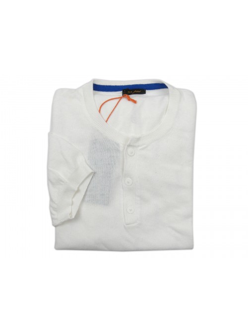 Ne Pas Maglia Serafino Uomo Mod. 1/904 M/M Unita Bianco Ne Pas Maglia Serafino Uomo Mod. 1/904 M/M Unita Bianco