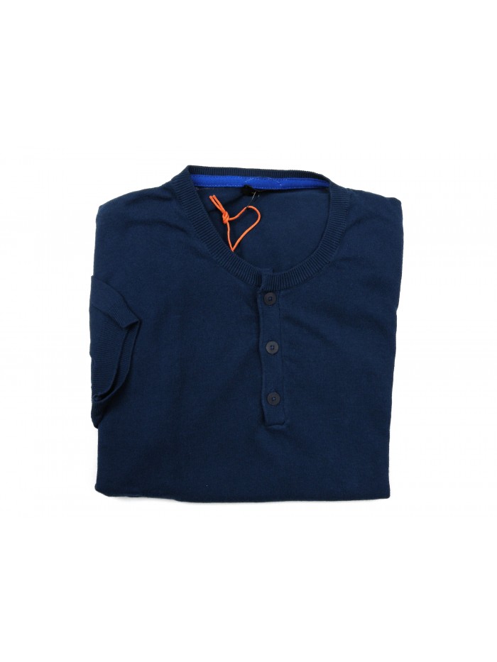 Ne Pas Maglia Serafino Uomo Mod. 1/904 M/M Unita Blu Ne Pas Maglia Serafino Uomo Mod. 1/904 M/M Unita Blu