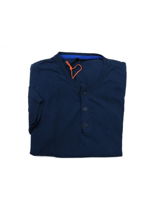 Ne Pas Maglia Serafino Uomo Mod. 1/904 M/M Unita Blu Ne Pas Maglia Serafino Uomo Mod. 1/904 M/M Unita Blu