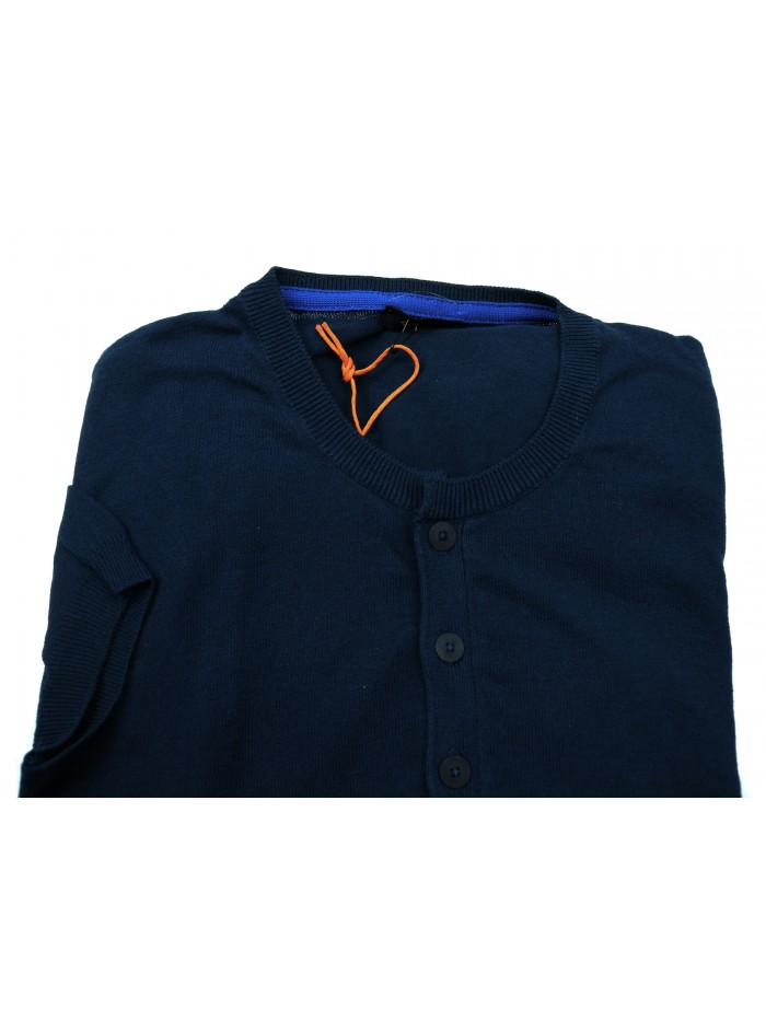 Ne Pas Serafino Man Shirt Mod. 1/904 M / M Blue Unit