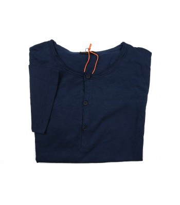 Ne Pas Men's Serafino Shirt Mod. 29112 M / M Blue