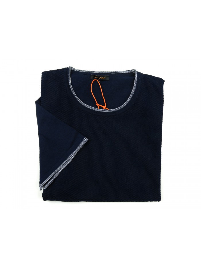 Ne Pas Maglia Uomo Mod. 19026 M/M Unita Blu righino Bianco Ne Pas Maglia Uomo Mod. 19026 M/M Unita Blu righino Bianco