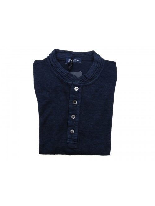 Drumohr Serafino Man Shirt M / L Mod. DTLS150 VAR 790 Blue Drumohr Serafino Man Shirt M / L Mod. DTLS150 VAR 790 Blue