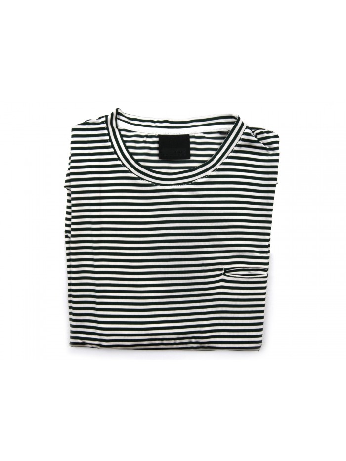 RRD Men's T-Shirt M / M Mod. Mare Shirty Green Striped with Pocket RRD Men's T-Shirt M / M Mod. Mare Shirty Green Striped with Pocket