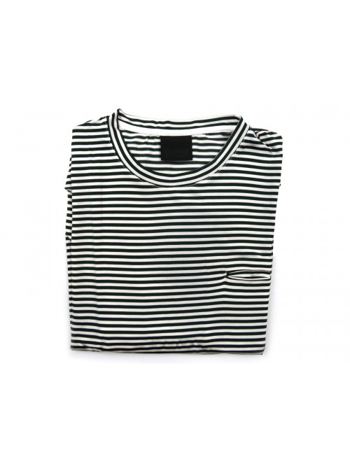 RRD Men's T-Shirt M / M Mod. Mare Shirty Green Striped with Pocket RRD Men's T-Shirt M / M Mod. Mare Shirty Green Striped with Pocket