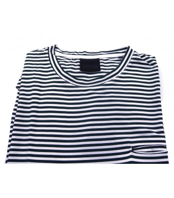 RRD Men's T-Shirt M / M Mod. Shirty Blue Striped Sea with Pocket 2