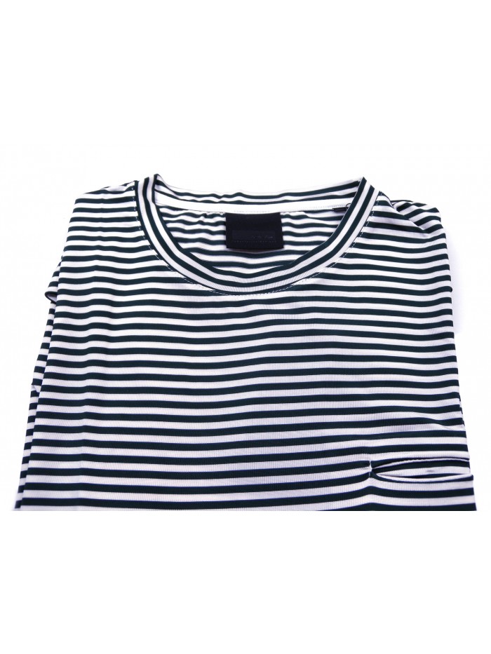 RRD T-Shirt Uomo M/M Mod. Mare Shirty Rigata Blu con Taschino