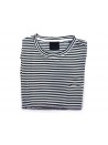 RRD Men's T-Shirt M / M Mod. Shirty Blue Striped Sea with Pocket