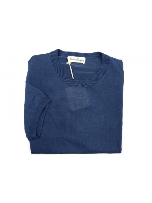 Cashmere Company Men's Sweater M / M Mod. EU108524 COL 810 Blue Cashmere Company Men's Sweater M / M Mod. EU108524 COL 810 Blue