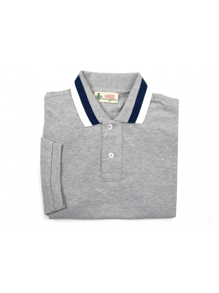 Luigi Borrelli Men's Polo Shirt M / M Mod. BC50700 / 62971 Gray Luigi Borrelli Men's Polo Shirt M / M Mod. BC50700 / 62971 Gray