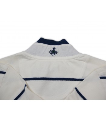 Luigi Borrelli Men's Polo Shirt M / M Mod. B37600R / 53200 White Striped 2