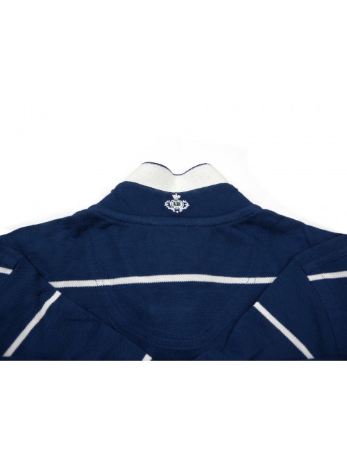 Luigi Borrelli Polo Uomo M/M Mod. B37600R/53570 Rigata Blu