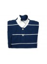 Luigi Borrelli Men's Polo Shirt M / M Mod. B37600R / 53570 Blue Striped