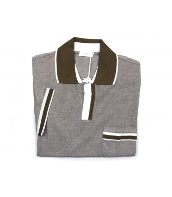 Malo Men's Polo Shirt M / M Mod. RE27AAE820 EB524 Oxford Tortora