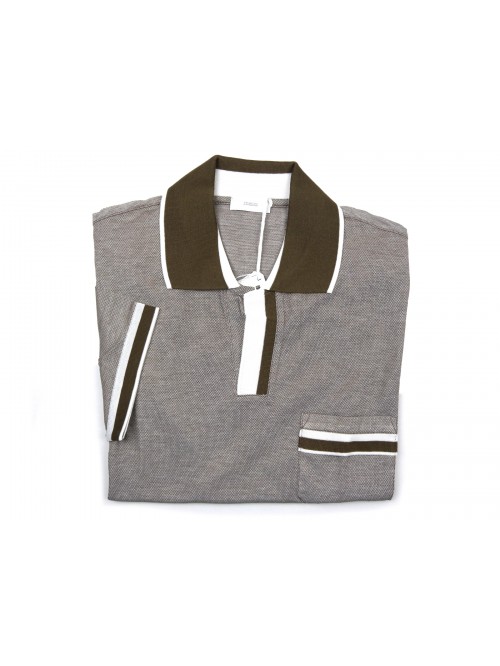 Malo Polo Uomo M/M Mod. RE27AAE820 EB524 Oxford Tortora Malo Polo Uomo M/M Mod. RE27AAE820 EB524 Oxford Tortora