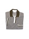Malo Men's Polo Shirt M / M Mod. RE27AAE820 EB524 Oxford Turtle Dove