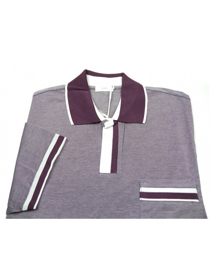 Malo Polo Uomo M/M Mod. RE27AAE820 EB435 Oxford Viola