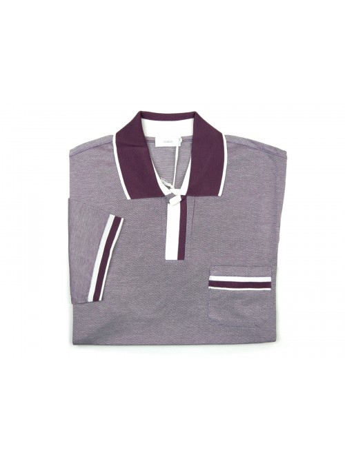 Malo Men's Polo Shirt M / M Mod. RE27AAE820 EB435 Oxford Purple Malo Men's Polo Shirt M / M Mod. RE27AAE820 EB435 Oxford Purple