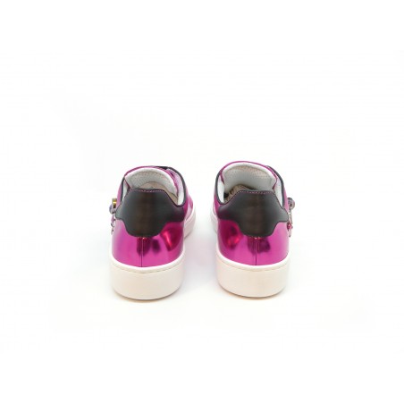 Women's Shoes Sneakers Ginnico Stones and Side Mirrors with white rubber sole.