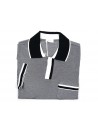 Malo Men's Polo Shirt M / M Mod. RE27AAE820 E6190 Oxford Black