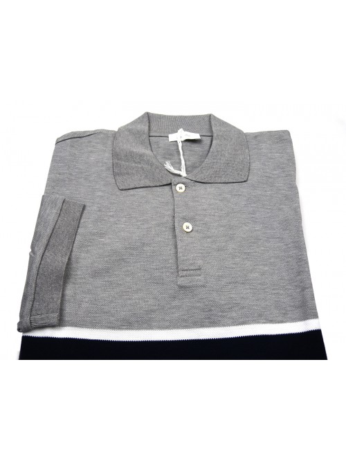 Malo Men's Polo Shirt M / M Mod. RE27CBE2211 EB528 Black Band