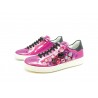 Scarpe Donna Sneakers Ginnico Pietre e Specchi laterali con suola in gomma bianca.