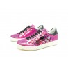 Women's Shoes Sneakers Ginnico Stones and Side Mirrors with white rubber sole.