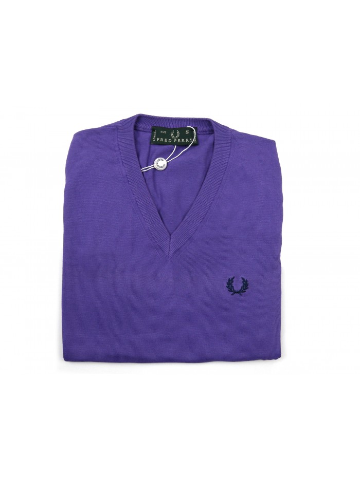 Fred Perry Gilet Uomo Art. 30402079 COL 0869 Unito Viola Fred Perry Gilet Uomo Art. 30402079 COL 0869 Unito Viola