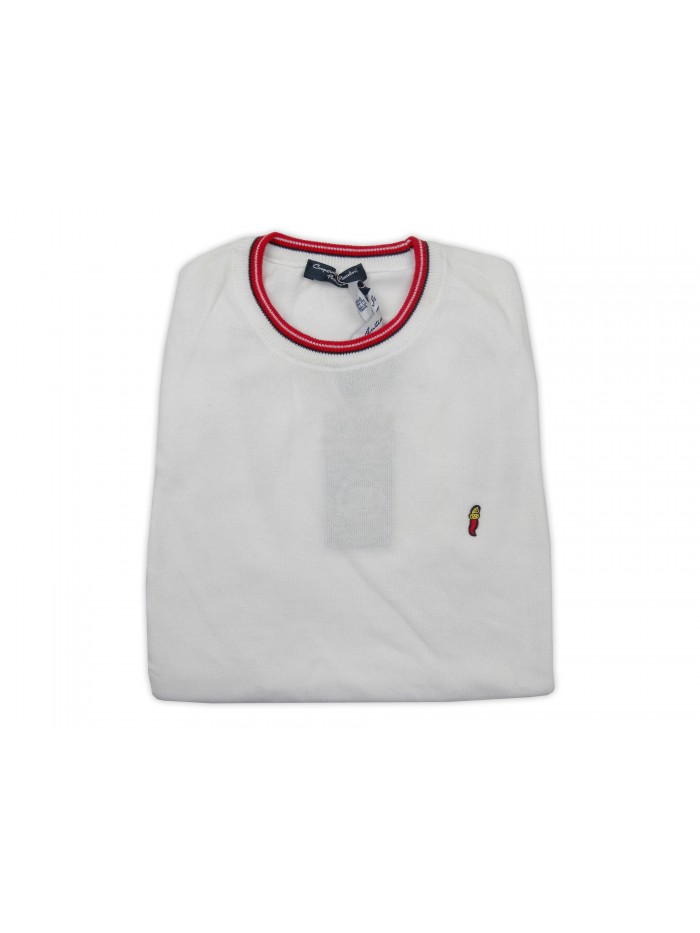 Cooperativa Pescatori Posillipo Man Vest Art. CP1381E11 White Cooperativa Pescatori Posillipo Man Vest Art. CP1381E11 White