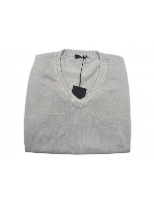 Rossopuro Men's Vest Mod. U609 / AW Plain Light Gray Rossopuro Men's Vest Mod. U609 / AW Plain Light Gray