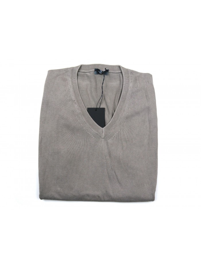 Rossopuro Man Vest Mod. U609 / AW Plain Light Dove Gray Rossopuro Man Vest Mod. U609 / AW Plain Light Dove Gray