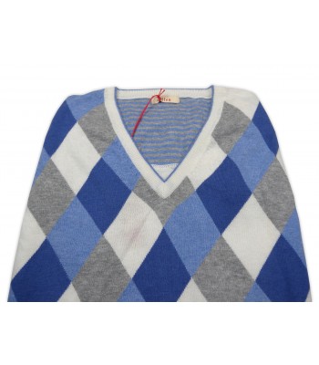 Altea Men's Vest Art. 02144398613 32331 Blue Rhombuses 2