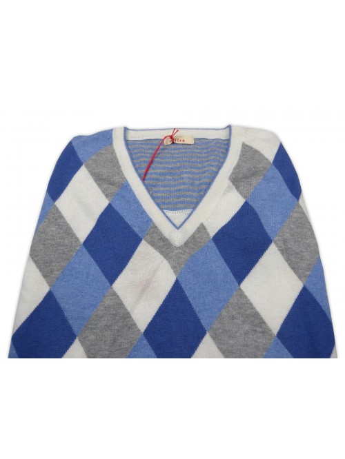 Altea Gilet Uomo Art. 02144398613 32331 Rombi Azzurro