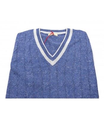 Altea Men's Vest Art. 0022832655411 532062 Blue Melange Plaits 2