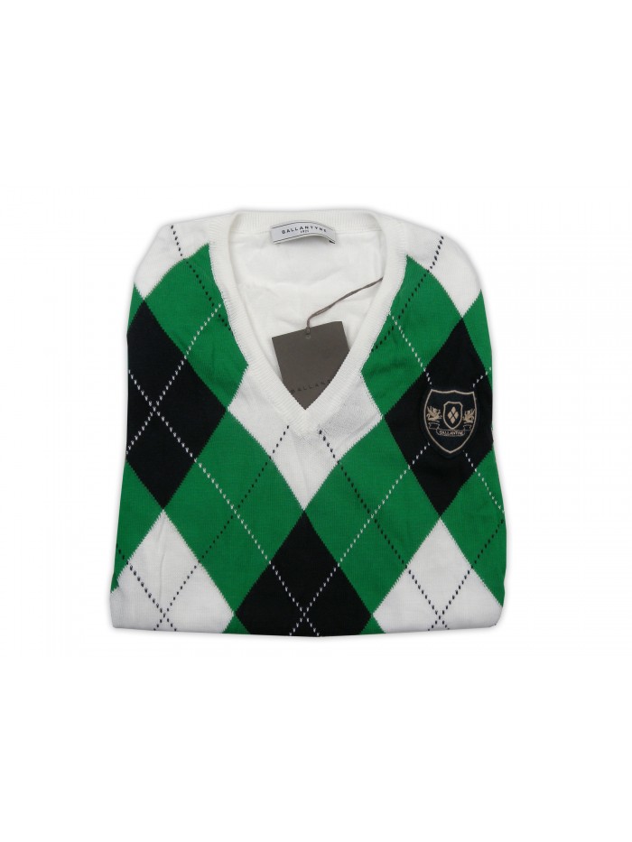 Ballantyne Gilet Uomo Art. Argilè Rombi Golf Green Ballantyne Gilet Uomo Art. Argilè Rombi Golf Green