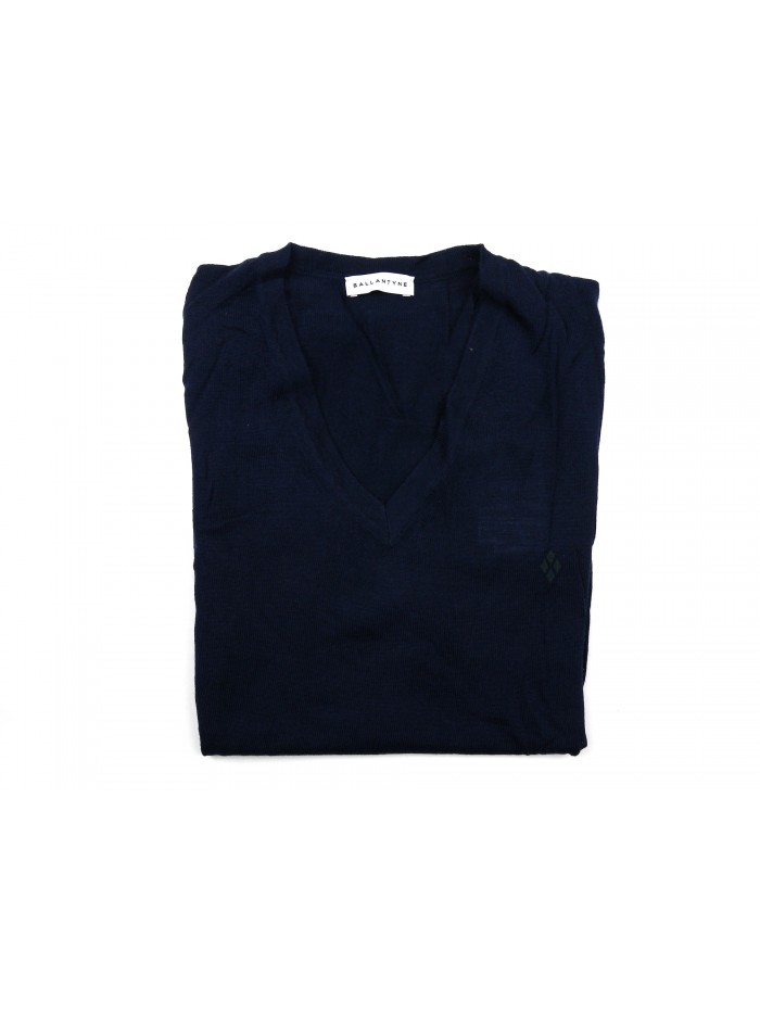 Ballantyne Man Vest Art. V Neck Abyss Blue Ballantyne Man Vest Art. V Neck Abyss Blue