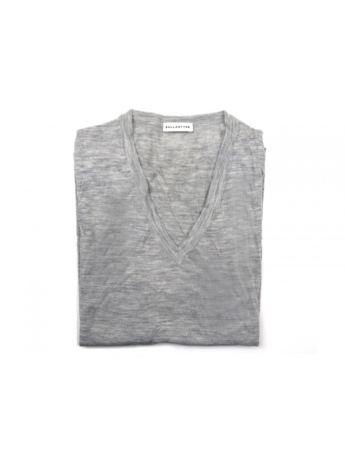 Ballantyne Man Vest Art. V Neck Abisso Perla