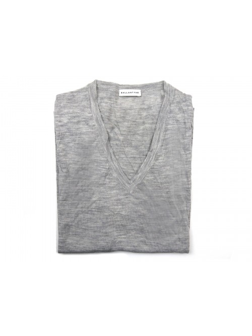 Ballantyne Man Vest Art. V Neck Abisso Perla