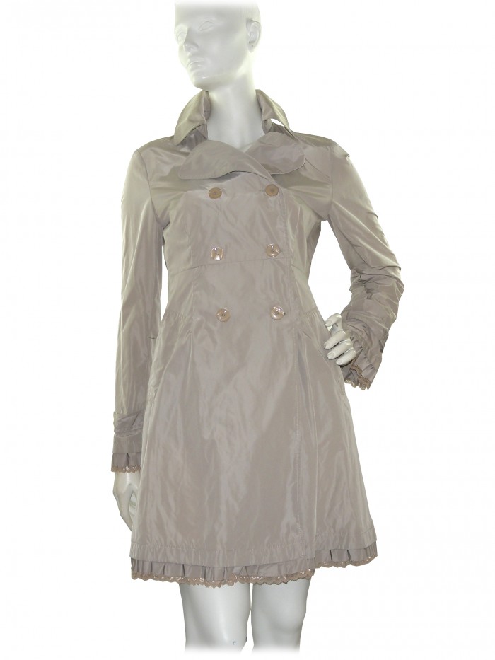Beige waterproof coat outlet