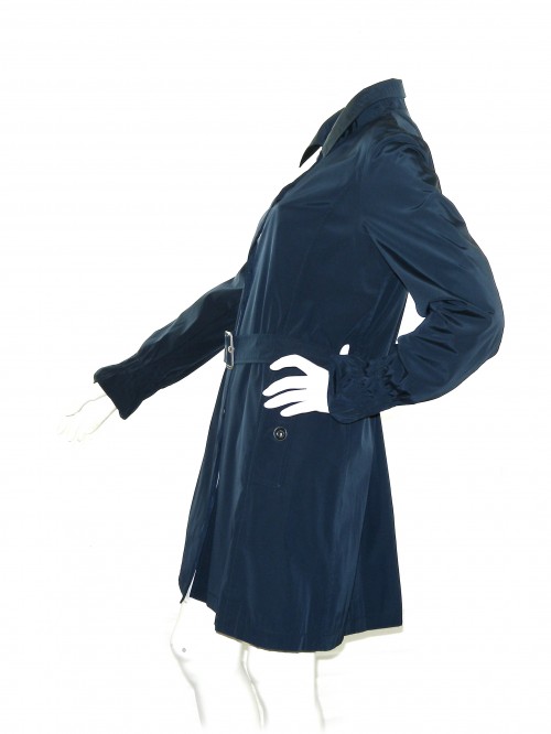 White Rose Woman Waterproof Jacket Art. Rose Blue