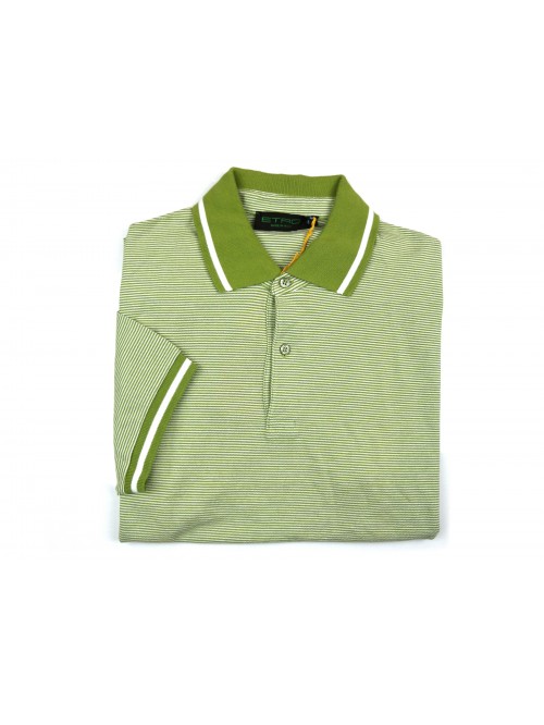 Etro Polo Uomo Art. 164079255 503 Rigata Verde Etro Polo Uomo Art. 164079255 503 Rigata Verde