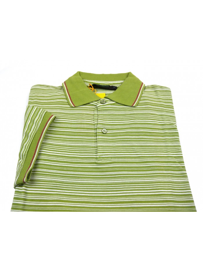 Etro Men's Polo Art. 164089256 503 Green Striped