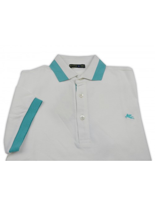 Etro Polo Uomo Art. 146009361 991 Unita Bianca