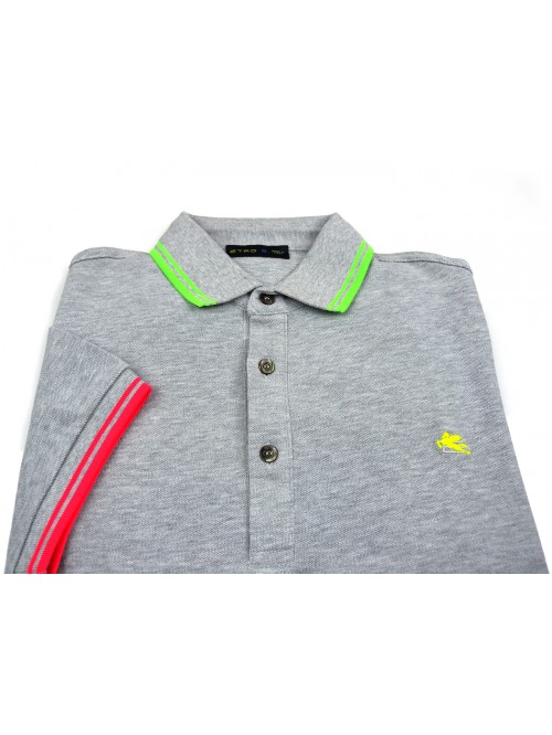 Etro Men's Polo Art. 146009362 3 Unit Gray